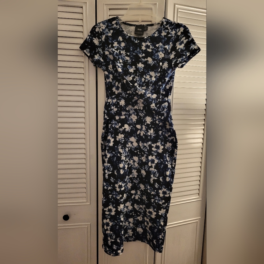 ASOS Maternity Floral Bodycon Midi Dress
